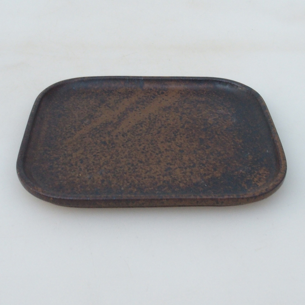 Bol en céramique H38 -12 x 11 x 1 cm - brun