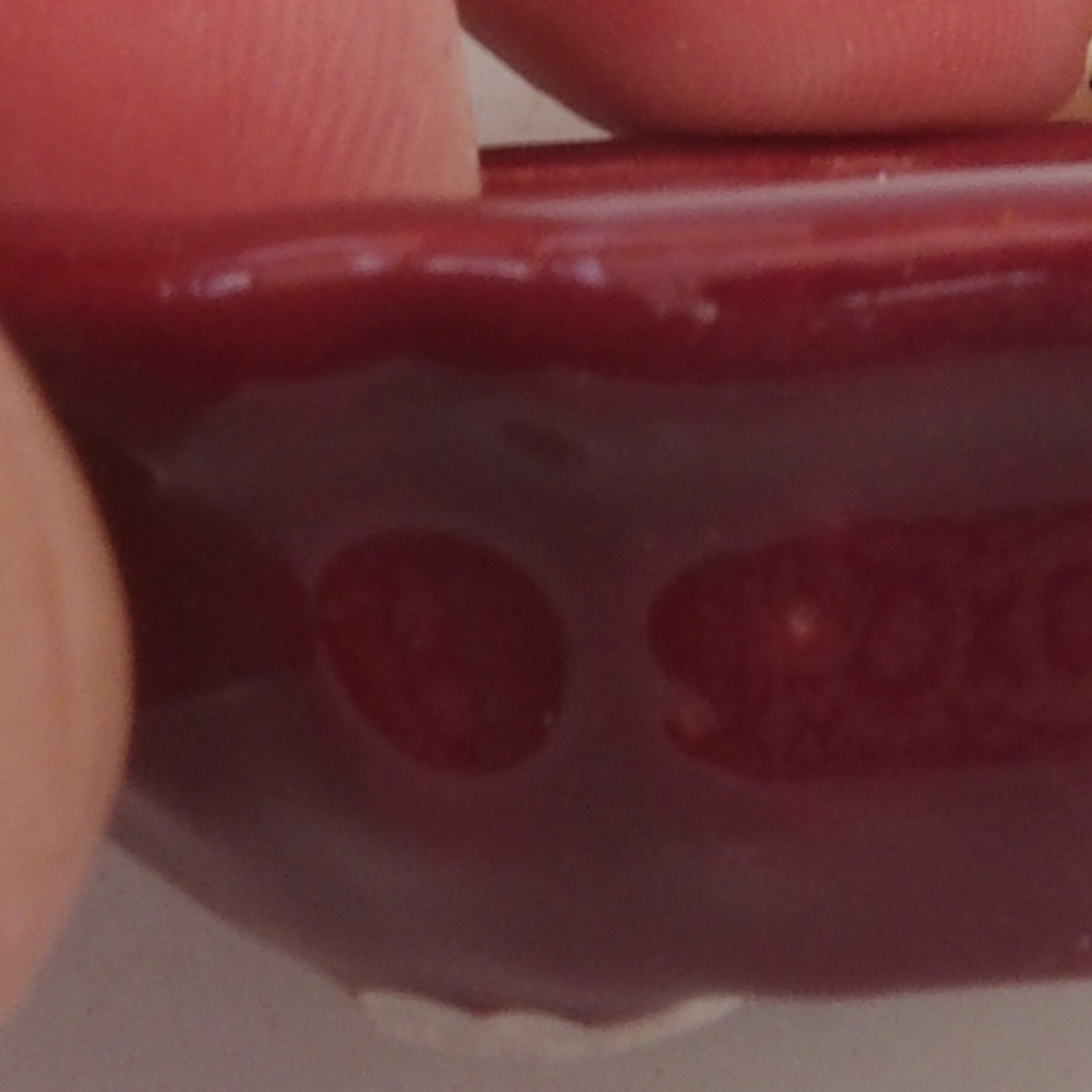 Mini bol bonsaï 5 x 5 x 1,5 cm, couleur bordeaux