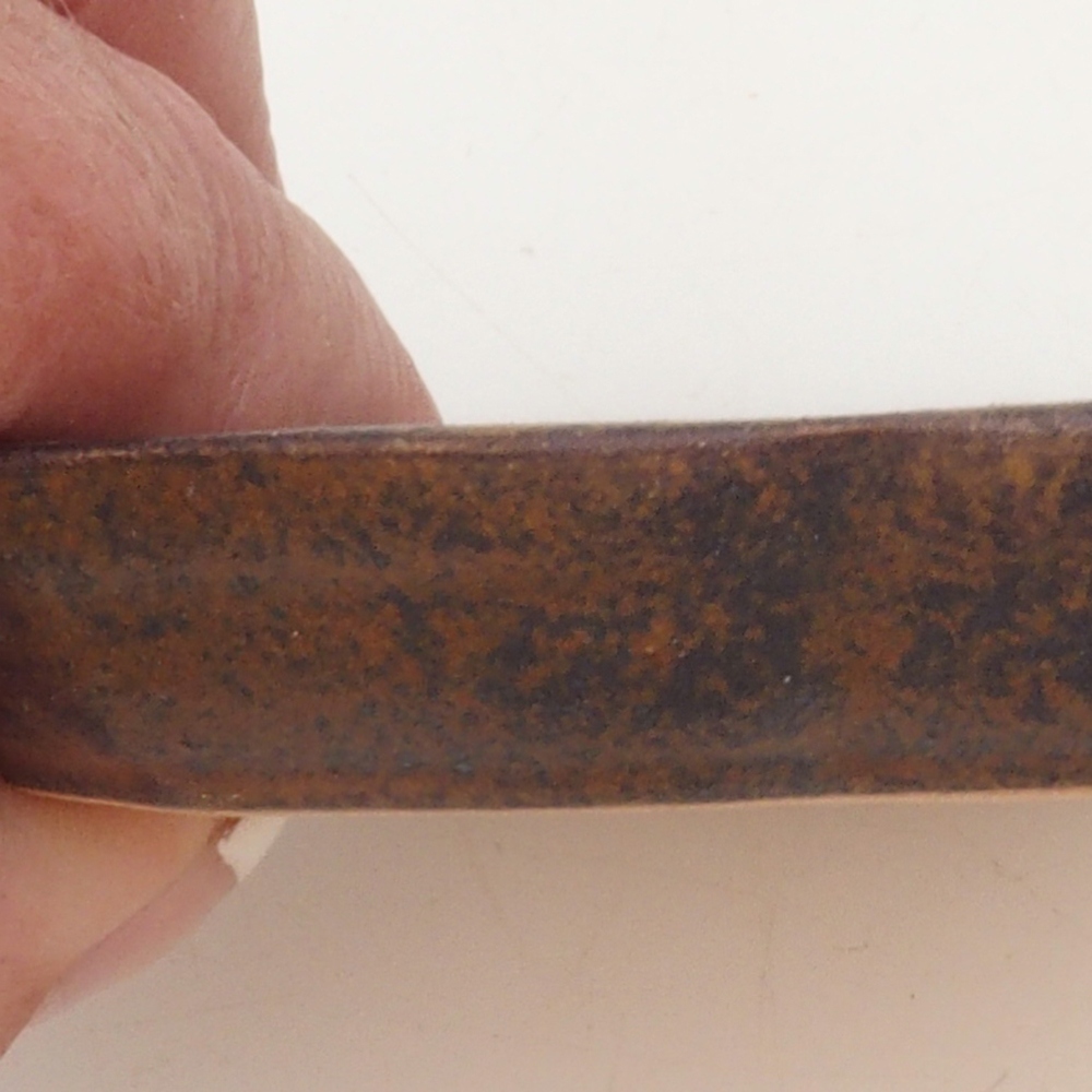 Bol en céramique H95 - 8 x 8 x 1 cm - brun