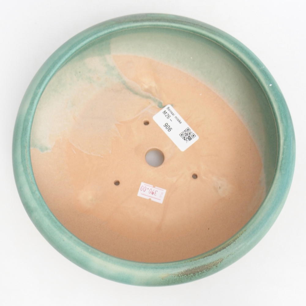 Bol à bonsaï en céramique 21 x 21 x 7 cm, vert