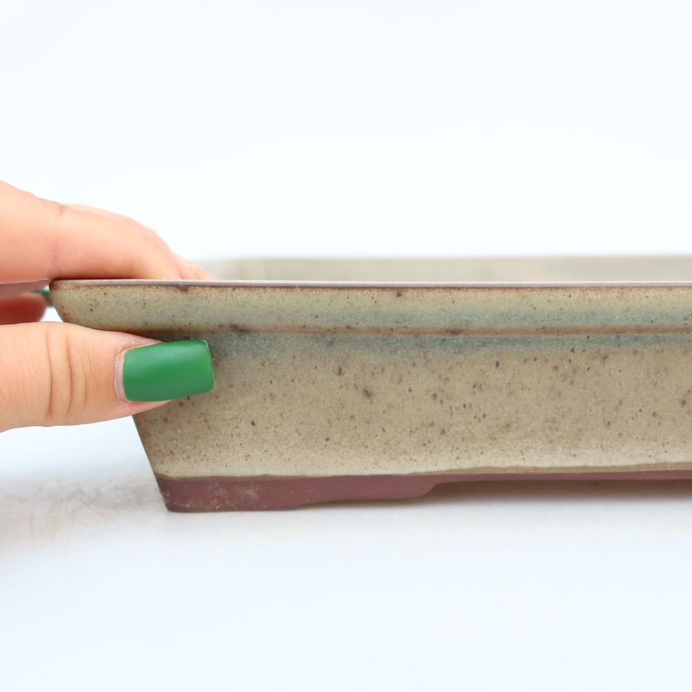 Bol en céramique  26 x 19,5 x 5,5 cm , couleur beige