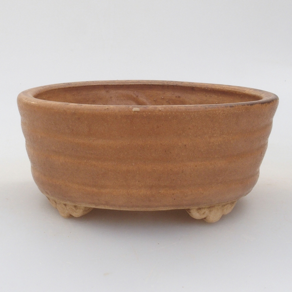 Bol à bonsaï en céramique 10 x 8,5 x 4 cm, brun