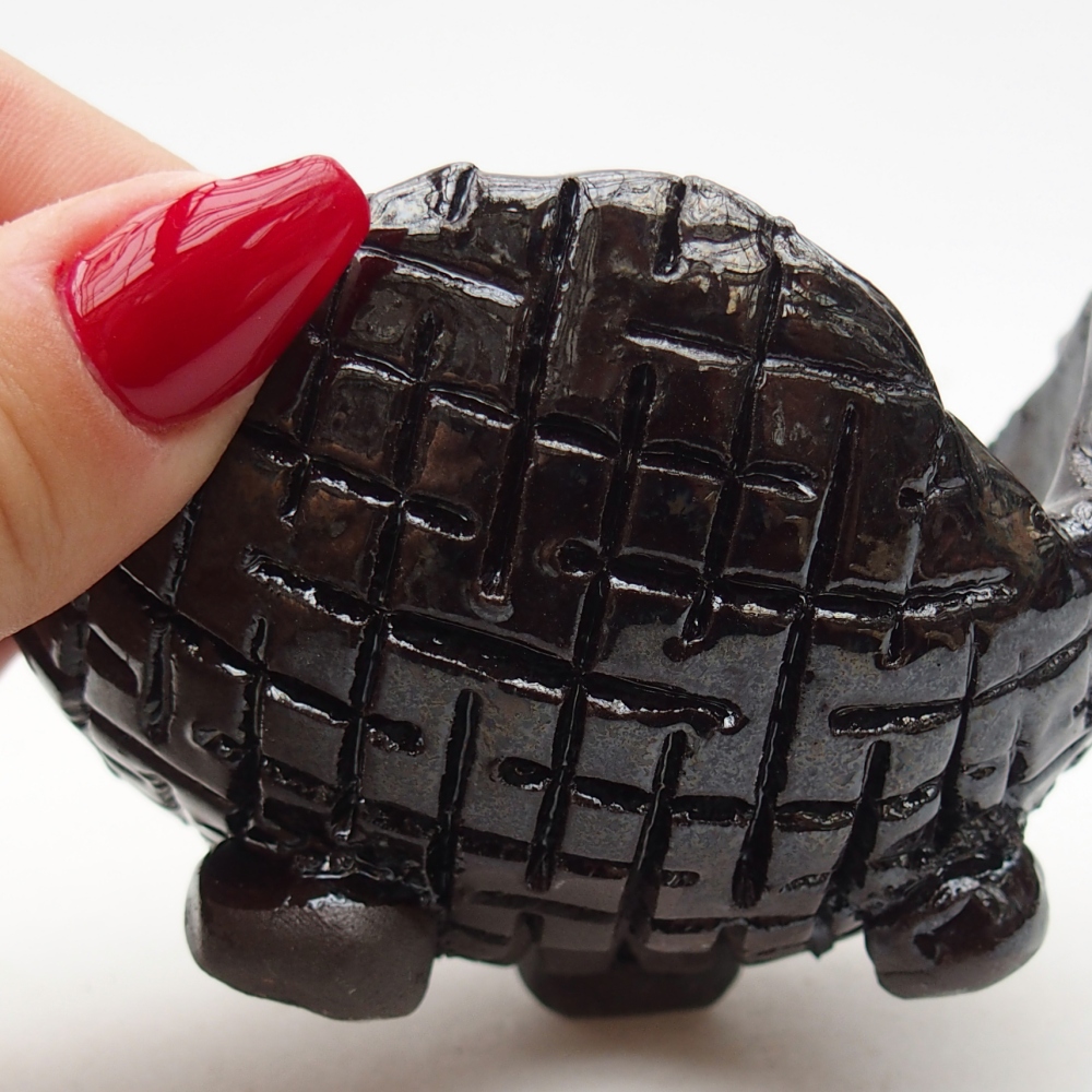 Coquille en céramique 9 x 9 x 6 cm , couleur noire