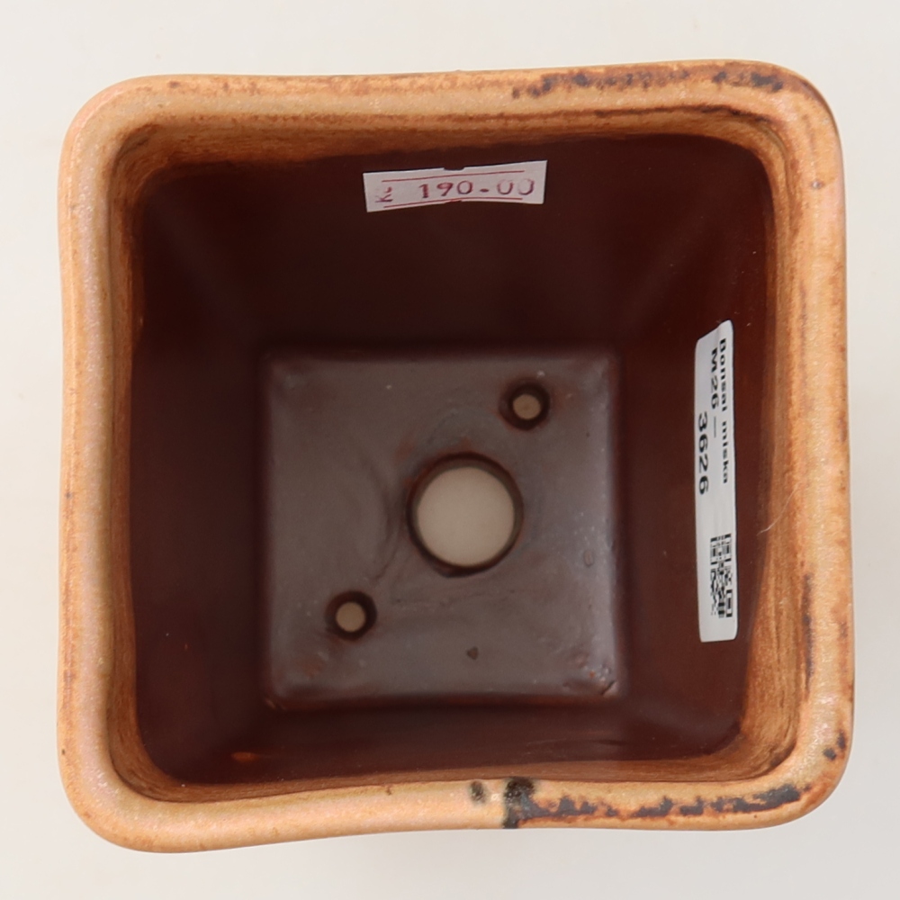 Bol à bonsaï en céramique 8,5 x 8,5 x 11 cm, rose