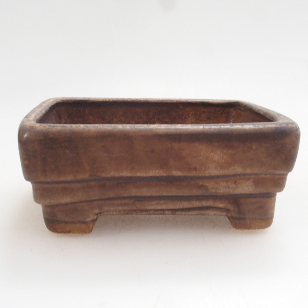 Bol à bonsaï en céramique 10 x 8,5 x 4 cm, brun
