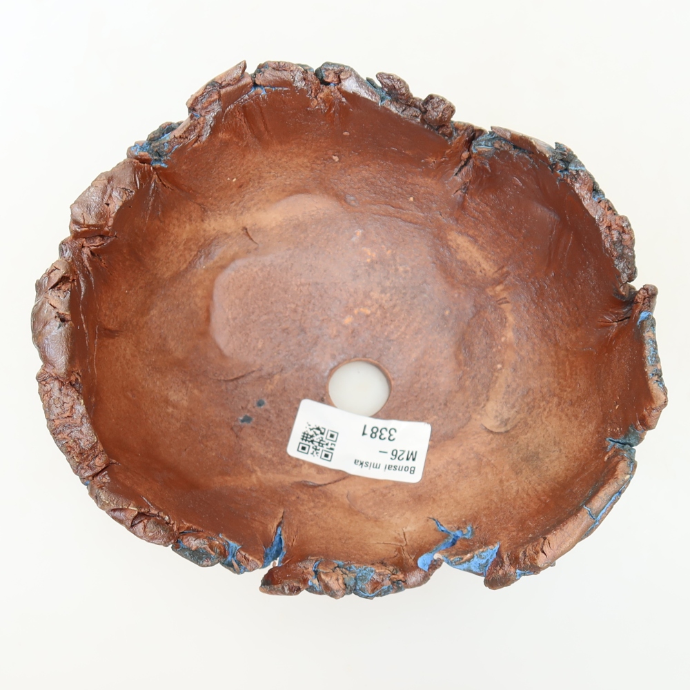 Coquille en céramique 14,5 x 13 x 8,5 cm, couleur bleue