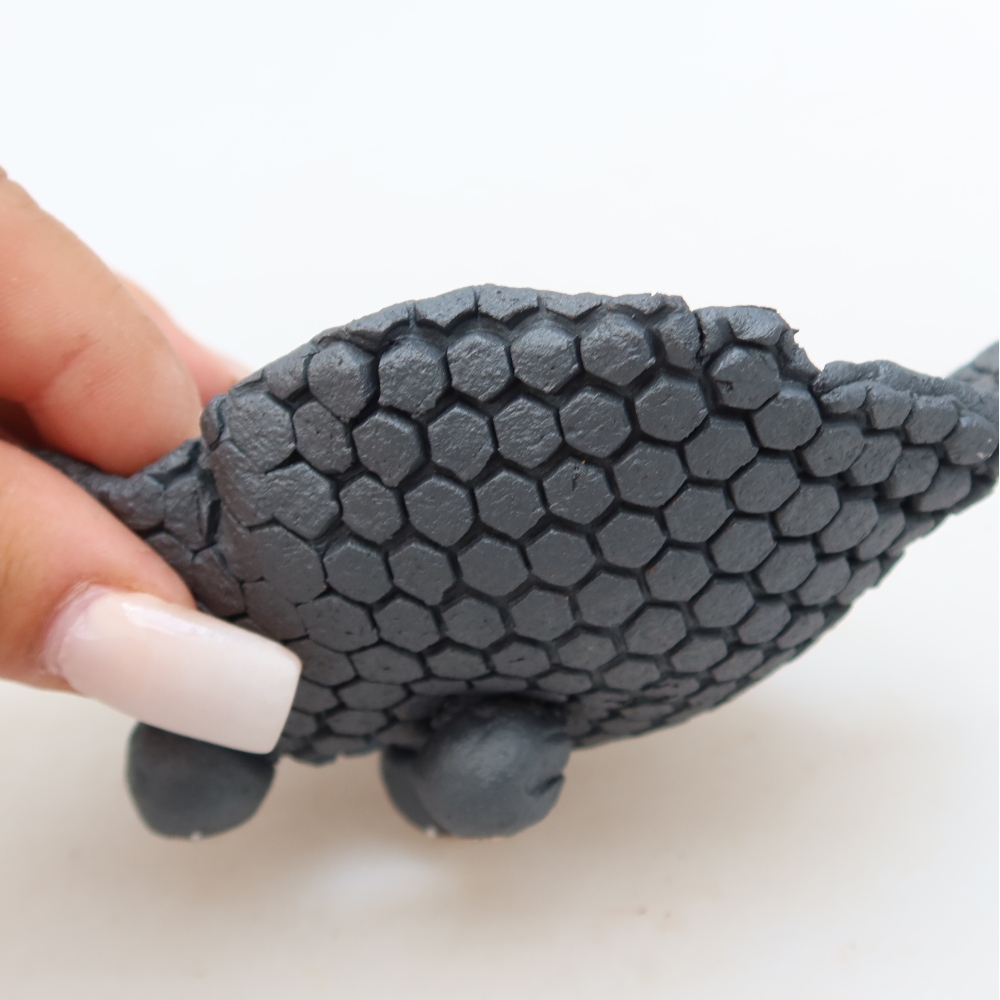 Coquille en céramique  13,5 x 9,5 x 6 cm, couleur métallique